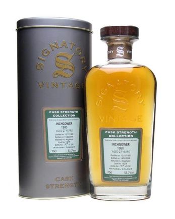 Inchgower 1980 27 jaar oud Signatory Cask Strength Collection