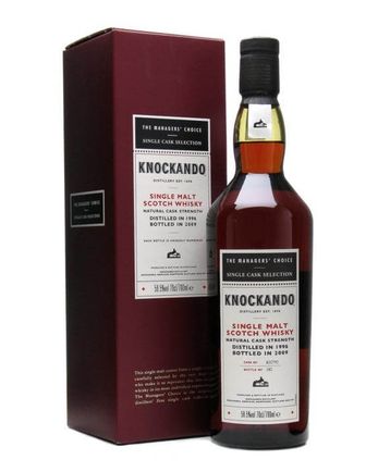 Knockando 1996 12 jaar oud Managers Choice Sherry Cask