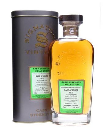 Rare Ayrshire 1975 34 jaar oud Signatory