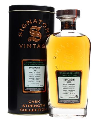 Longmorn 1992 20 jaar oud Cask #48490 Signatory Cask Strength Collection