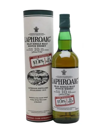 Laphroaig 10 jaar oud Cask Strength Batch 001 Bottled 2009