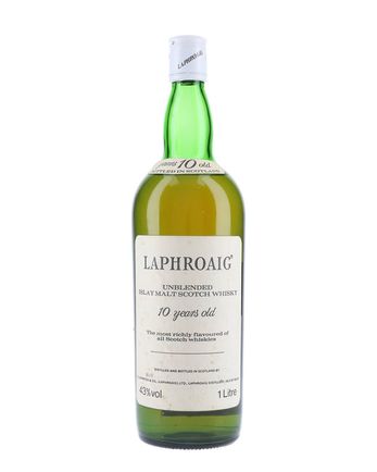 Laphroaig 10 jaar oud Unblended Bottled 1980s