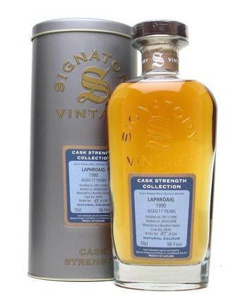 Laphroaig 1990 17 jaar oud Signatory Cask Strength Collection