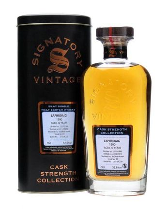 Laphroaig 1990 20 jaar oud Cask #85 Signatory Cask Strength Collection
