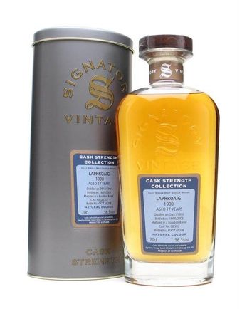 Laphroaig 1990 17 jaar oud Bourbon Cask Signatory