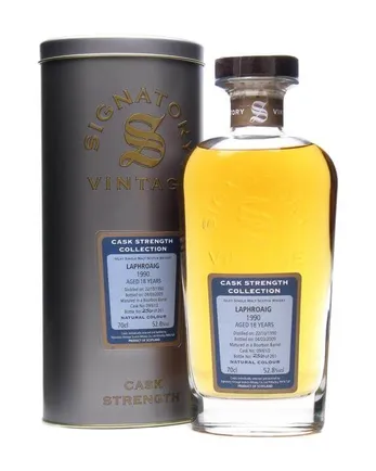 Laphroaig 1990 18 jaar oud Signatory Cask Strength Collection