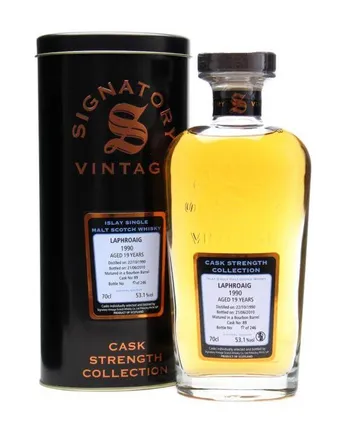 Laphroaig 1990 19 jaar oud Cask #89 Signatory Cask Strength Collection