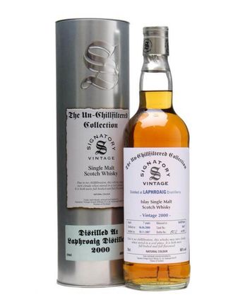 Laphroaig 2000 7 jaar oud Un Chillfiltered Bottled 2007 Signatory Un-Chillfiltered Collection