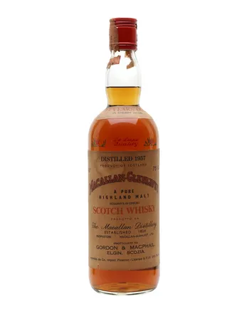 Macallan Glenlivet 1957 15 jaar oud Sherrywood G M Gordon & Macphail