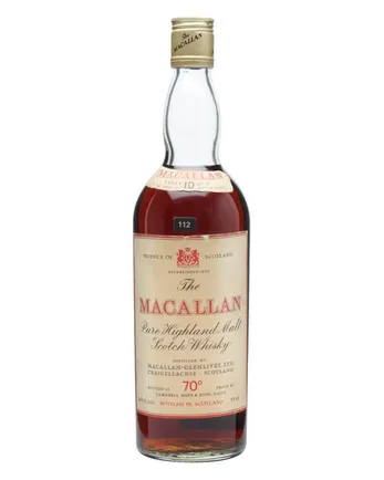 Macallan 10 jaar oud Bottled 1960s Campbell Hope King