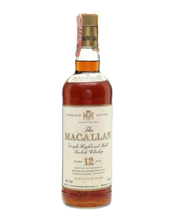 Macallan 12 jaar oud Bottled 1980s Screwcap 43 100cl