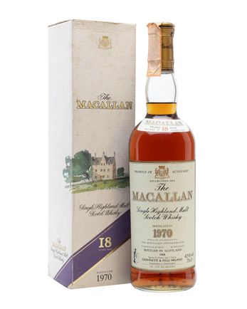 Macallan 1970 18 jaar oud Vintage Label