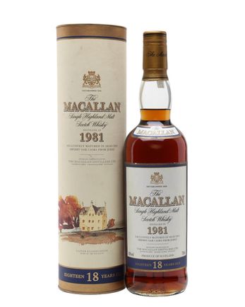 Macallan 1981 18 jaar oud Vintage Label