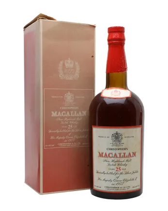 Macallan 25 jaar oud Silver Jubilee Large Bottle