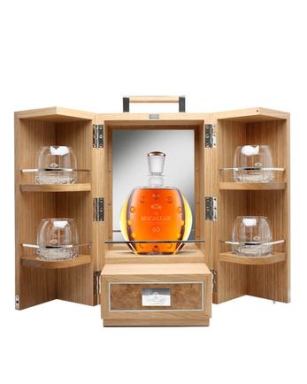 Macallan 1950 60 jaar oud in Lalique Linley Box