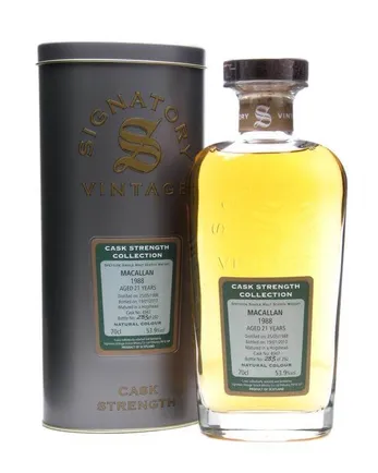 Macallan 1988 21 jaar oud Cask #4947 Signatory