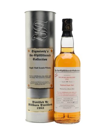 Millburn 1983 18 jaar oud Signatory