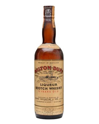 Miltonduff 13 jaar oud Liqueur Whisky Bottled 1950s