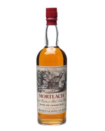 Mortlach 28 jaar oud Bottled 1960s J A Bradley