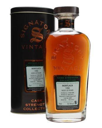 Mortlach 1990 20 jaar oud Cask #6069 Signatory Cask Strength Collection