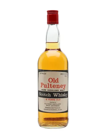 Old Pulteney 8 jaar oud Bottled 1970s Red Letters Gordon & Macphail