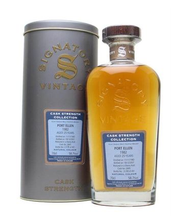Port Ellen 1982 25 jaar oud Sherry Cask Signatory Cask Strength Collection