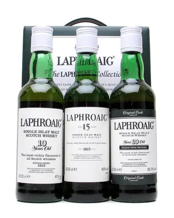 Laphroaig Collection 10 jaar oud 15 jaar oud 10 jaar oud Cask Str 3x33cl