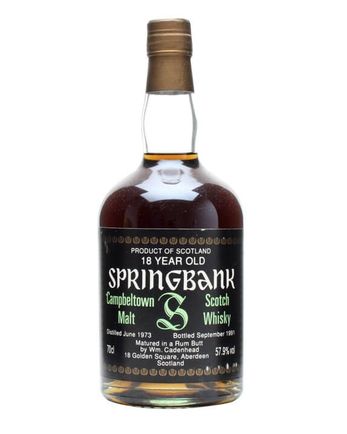 Springbank 1973 18 jaar oud Rum Butt Cadenhead's 75cl