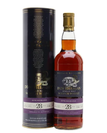 Springbank 1974 28 jaar oud Dun Bheagan