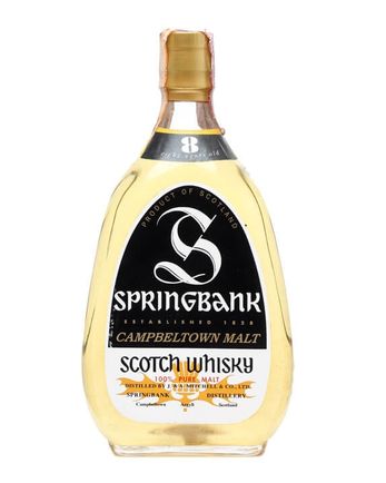 Springbank 8 jaar oud Oval Bottle Bottled 1970s