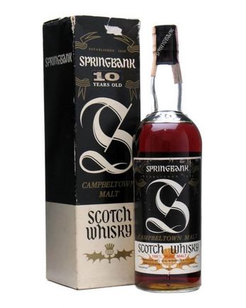 Springbank 10 jaar oud Sherry Cask Bottled 1970s