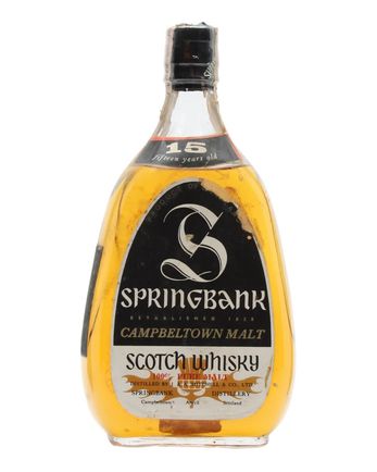 Springbank 15 jaar oud Bottled 1970s