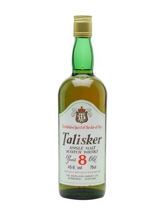 Talisker 8 jaar oud DT Label Bottled 1980s