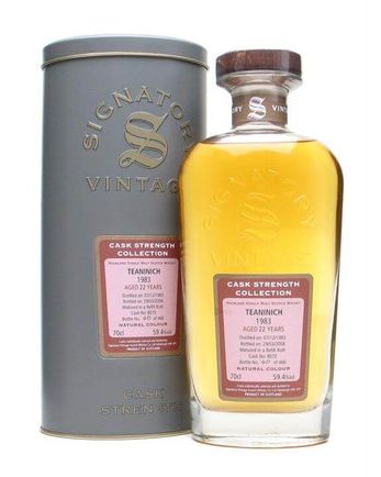Teaninich 1983 22 jaar oud Cask # 8072 Signatory Cask Strength Collection