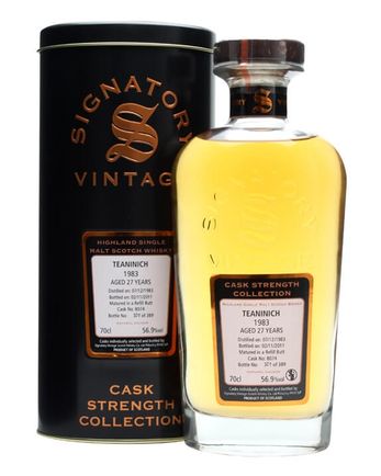 Teaninich 1983 27 jaar oud Sherry Butt #8074 Signatory Cask Strength Collection