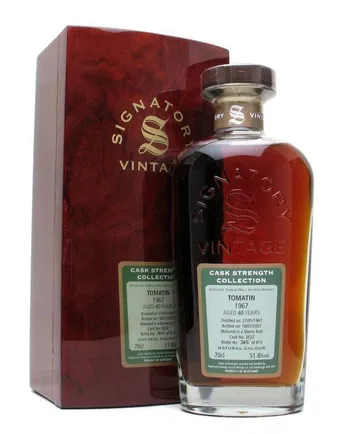 Tomatin 1967 40 jaar oud Signatory Cask Strength Collection
